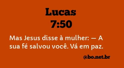 Lucas 7:50 NTLH