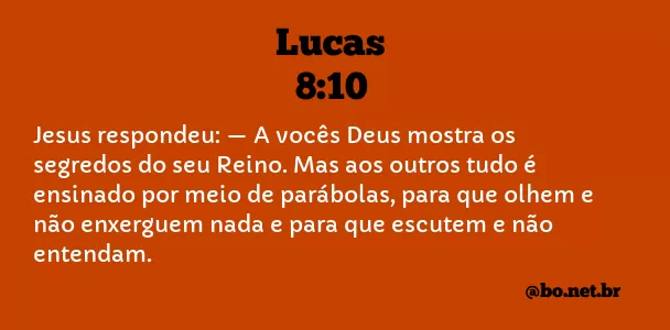 Lucas 8:10 NTLH