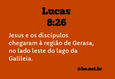 Lucas 8:26 NTLH
