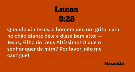 Lucas 8:28 NTLH