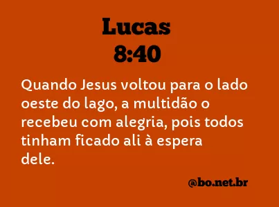 Lucas 8:40 NTLH