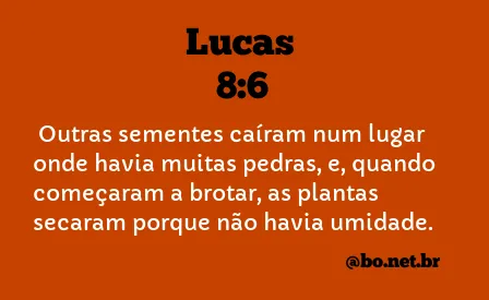 Lucas 8:6 NTLH