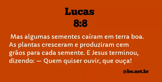 Lucas 8:8 NTLH
