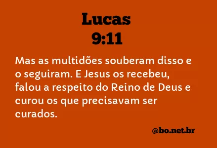 Lucas 9:11 NTLH