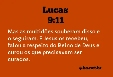 Lucas 9:11 NTLH