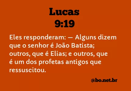 Lucas 9:19 NTLH