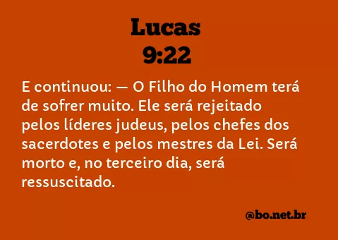 Lucas 9:22 NTLH