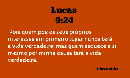 Lucas 9:24 NTLH