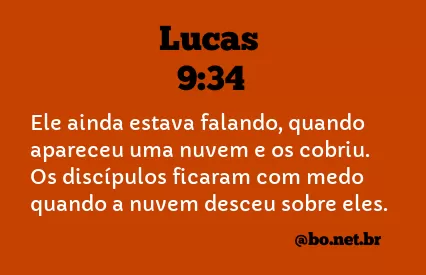 Lucas 9:34 NTLH