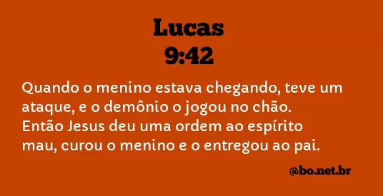 Lucas 9:42 NTLH