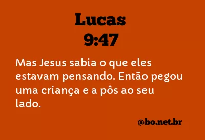Lucas 9:47 NTLH