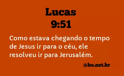 Lucas 9:51 NTLH