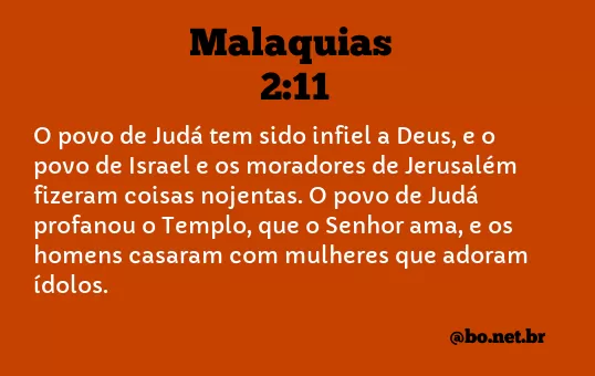 Malaquias 2:11 NTLH