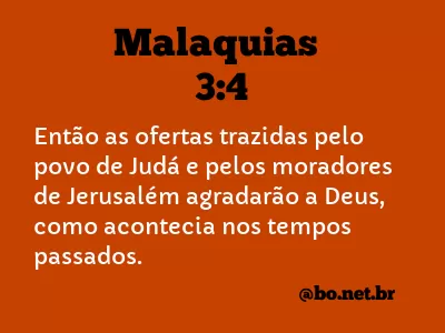 Malaquias 3:4 NTLH