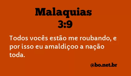 Malaquias 3:9 NTLH