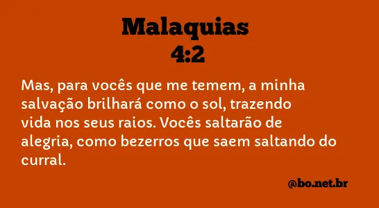 Malaquias 4:2 NTLH