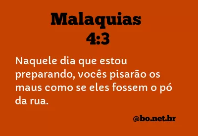 Malaquias 4:3 NTLH