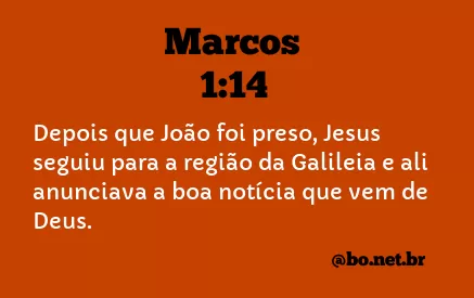 Marcos 1:14 NTLH