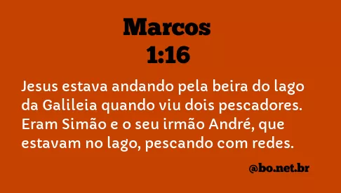Marcos 1:16 NTLH