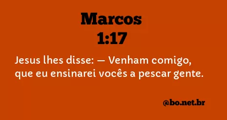 Marcos 1:17 NTLH