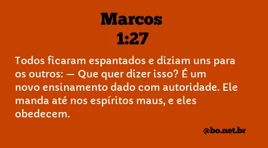 Marcos 1:27 NTLH