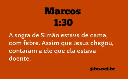Marcos 1:30 NTLH