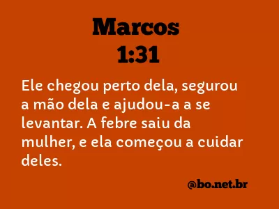 Marcos 1:31 NTLH