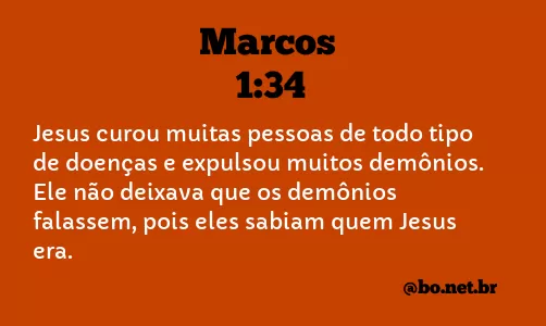 Marcos 1:34 NTLH