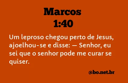 Marcos 1:40 NTLH
