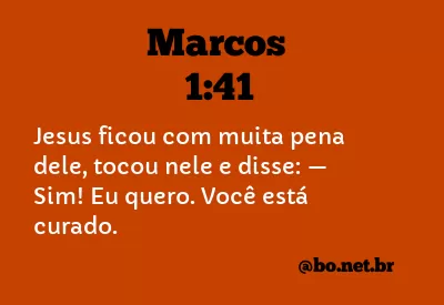 Marcos 1:41 NTLH