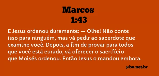 Marcos 1:43 NTLH