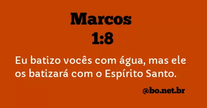 Marcos 1:8 NTLH