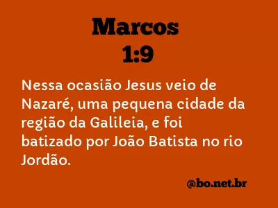 Marcos 1:9 NTLH