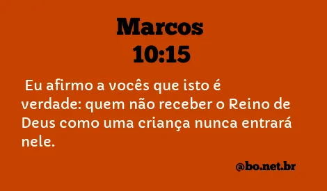 Marcos 10:15 NTLH