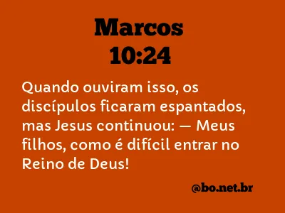 Marcos 10:24 NTLH