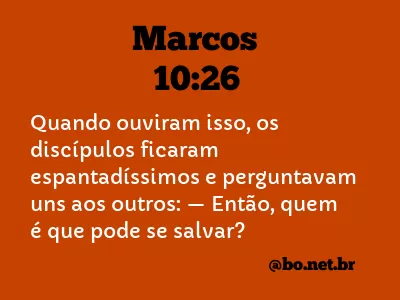 Marcos 10:26 NTLH