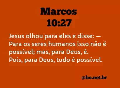 Marcos 10:27 NTLH
