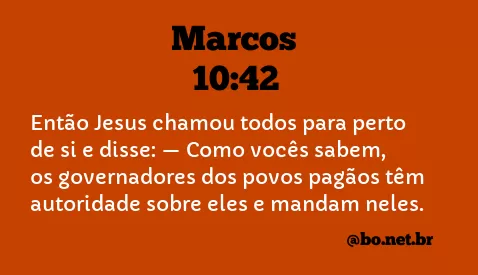 Marcos 10:42 NTLH