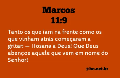 Marcos 11:9 NTLH