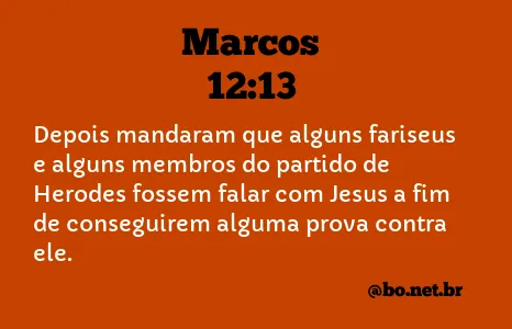 Marcos 12:13 NTLH