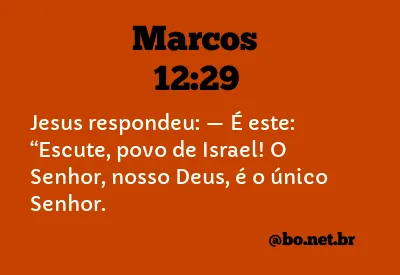 Marcos 12:29 NTLH