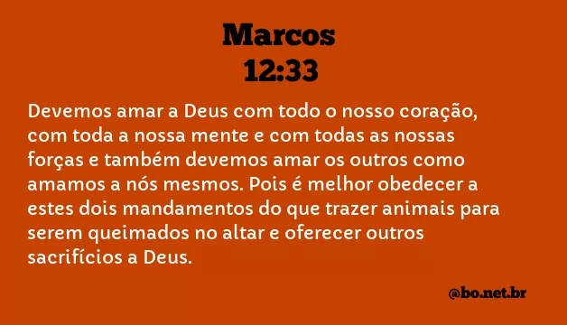 Marcos 12:33 NTLH