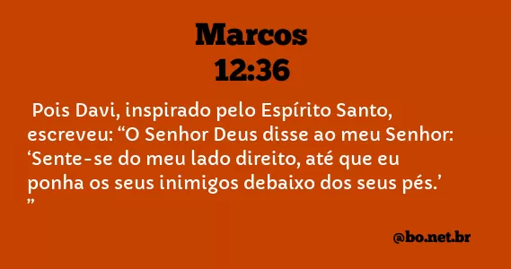Marcos 12:36 NTLH