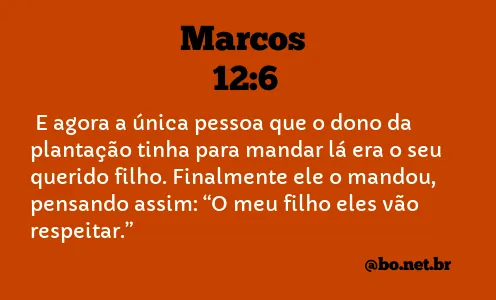 Marcos 12:6 NTLH