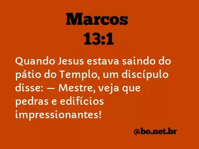 Marcos 13:1 NTLH
