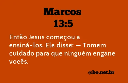 Marcos 13:5 NTLH