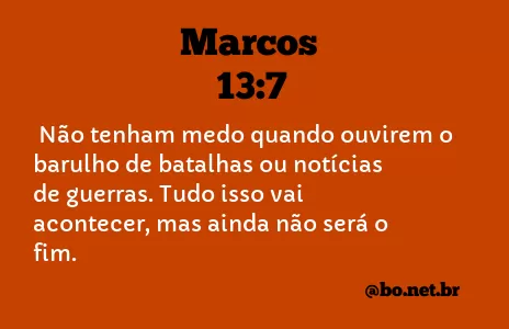 Marcos 13:7 NTLH