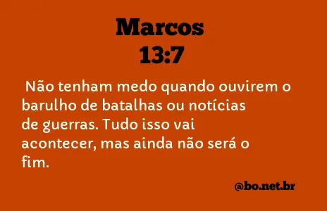 Marcos 13:7 NTLH