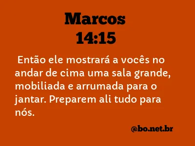 Marcos 14:15 NTLH