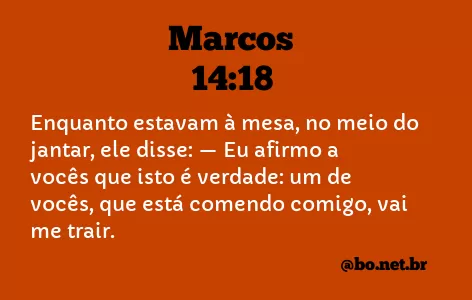 Marcos 14:18 NTLH